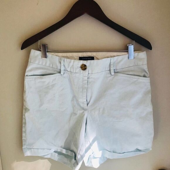 Signature Lands End Baby Blue Shorts - Picture 1 of 3